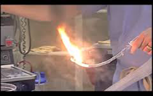ET tube fire CO2 laser