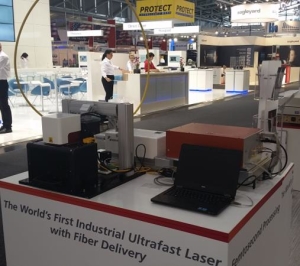 Figure 2. Ultrafast laser beam delivery with Kagome fiber