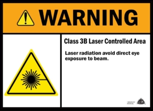 Class 3B safety sign