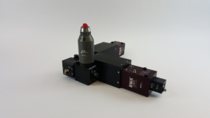 Figure 2. Dual camera based M2 measurement system for a fiber laser